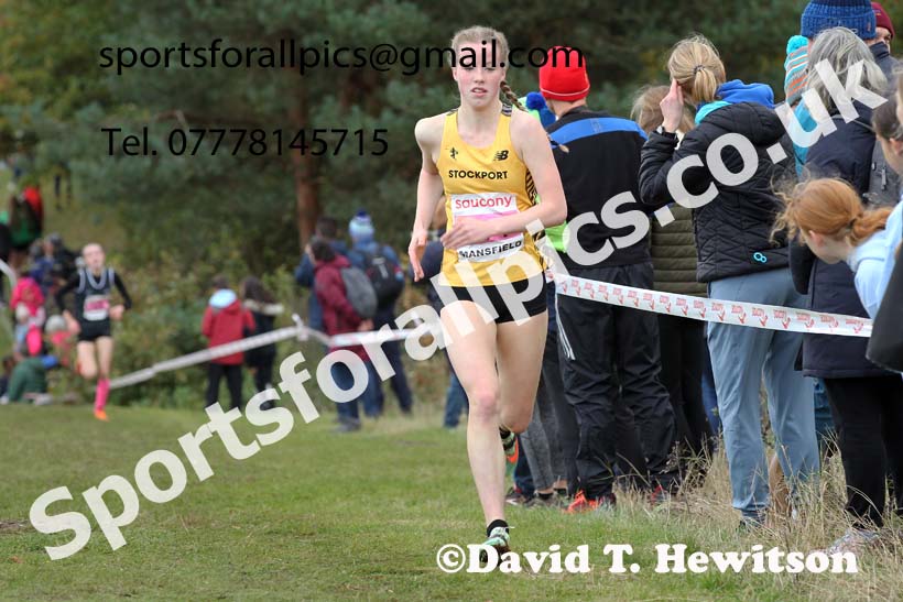 Girls under-15s 2021 National Cross Country Relays, Berry Hill Park, Mansfield. Photo: David T. Hewitson/Sports for All Pics